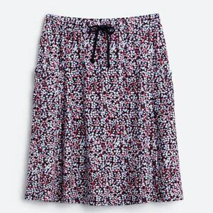 Stitch Fix Black Pink Blue Floral Midi Skirt Size Small